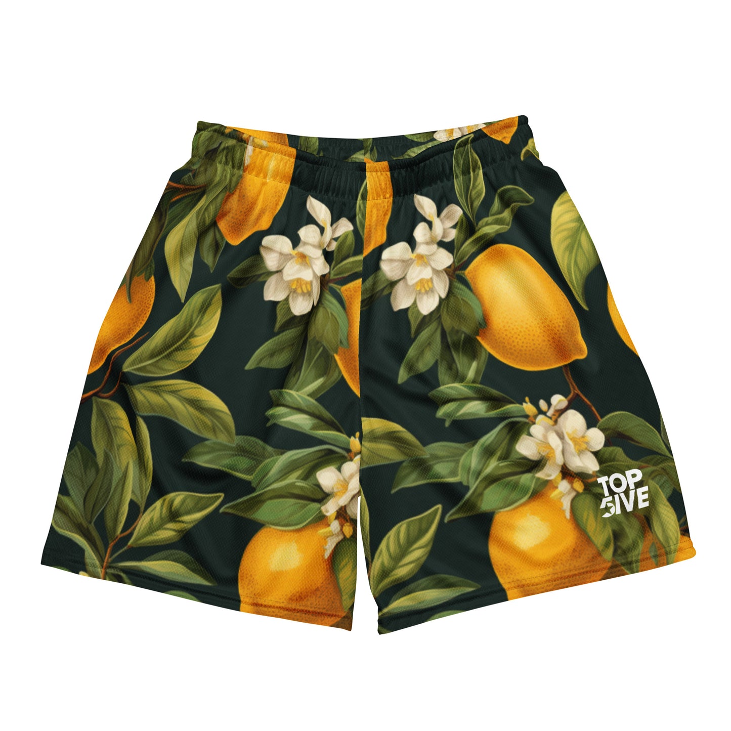 Lemons Unisex mesh shorts