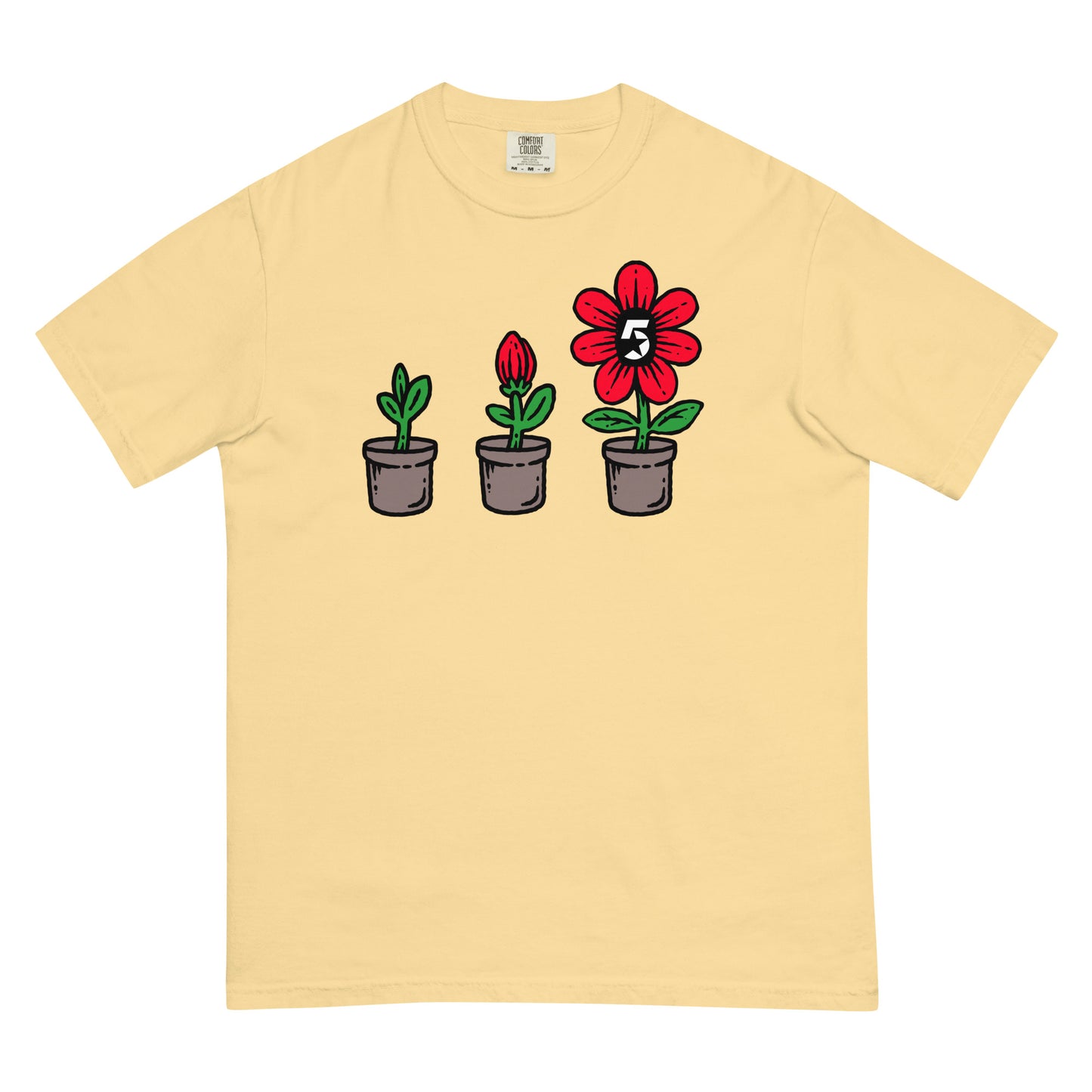 Giving Flower5 Men’s garment-dyed heavyweight t-shirt